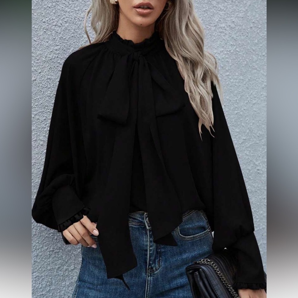 Elegant Black Women's Blouse
